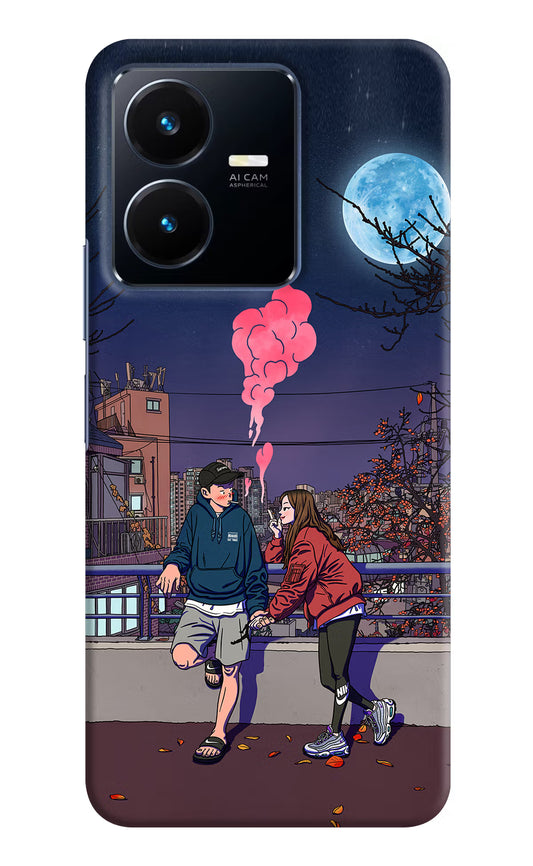 Chilling Couple Vivo Y22 Hard Case Back Cover by Casekaro