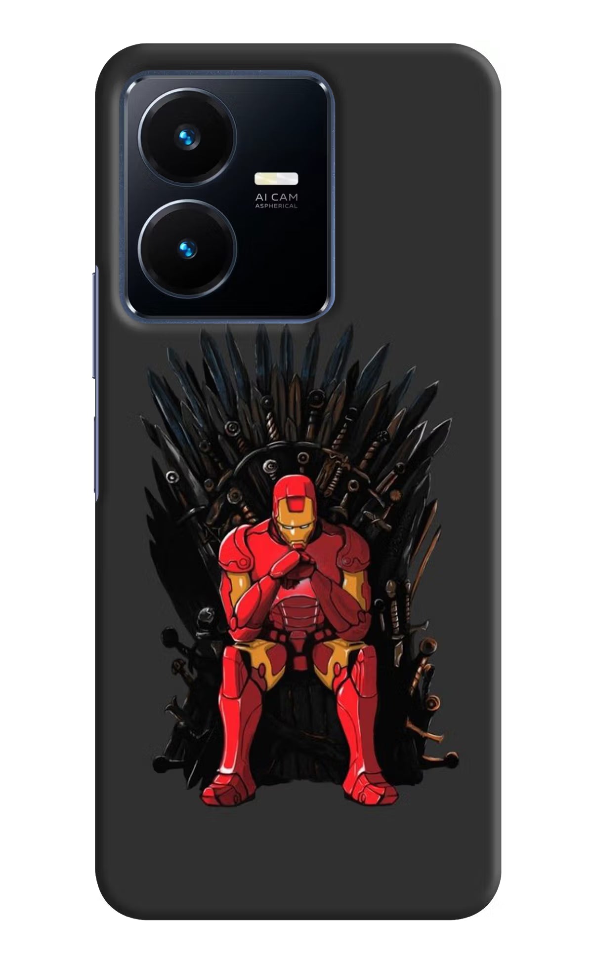Ironman Throne Vivo Y22 Hard Case Back Cover by Casekaro