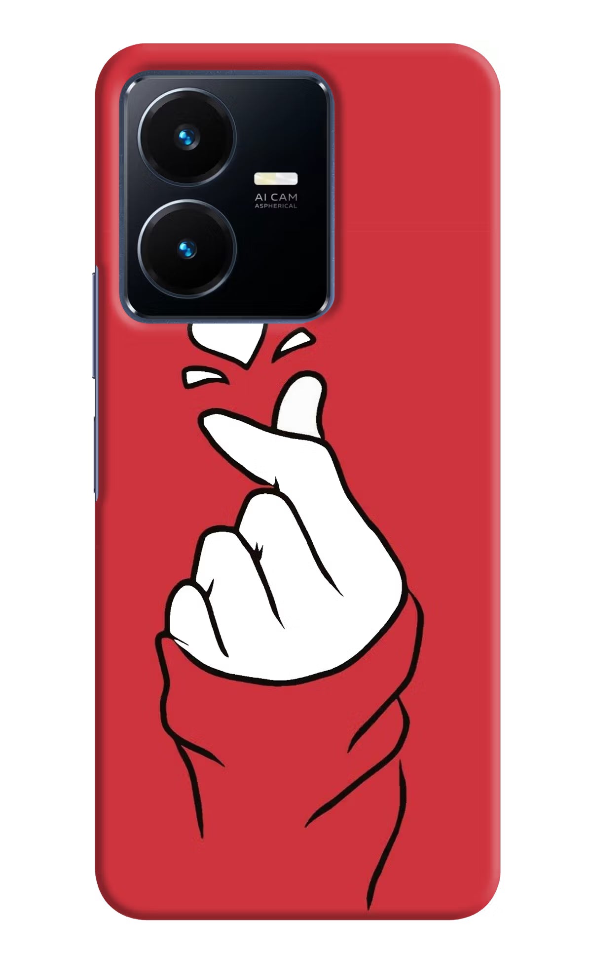 Korean Love Sign Vivo Y22 Hard Case Back Cover by Casekaro