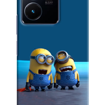Minion Laughing Vivo Y22 Hard Case Back Cover by Casekaro