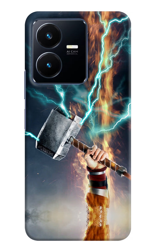 Thor Hammer Mjolnir Vivo Y22 Hard Case Back Cover by Casekaro