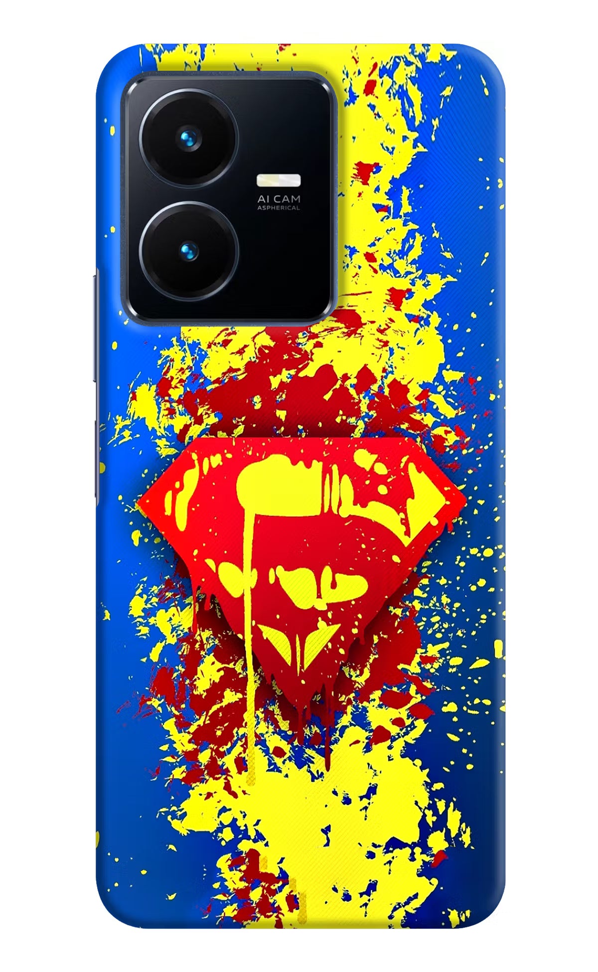 Superman logo Vivo Y22 Hard Case Back Cover by Casekaro