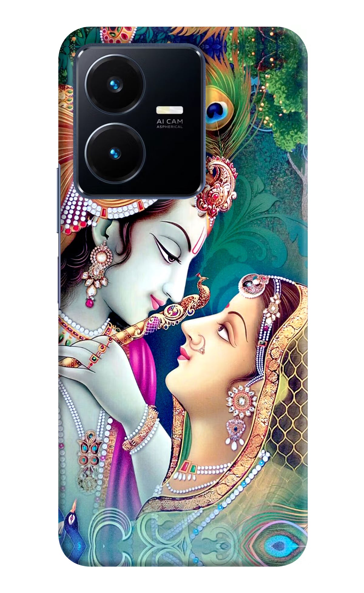 Lord Radha Krishna Vivo Y22 Hard Case Back Cover by Casekaro