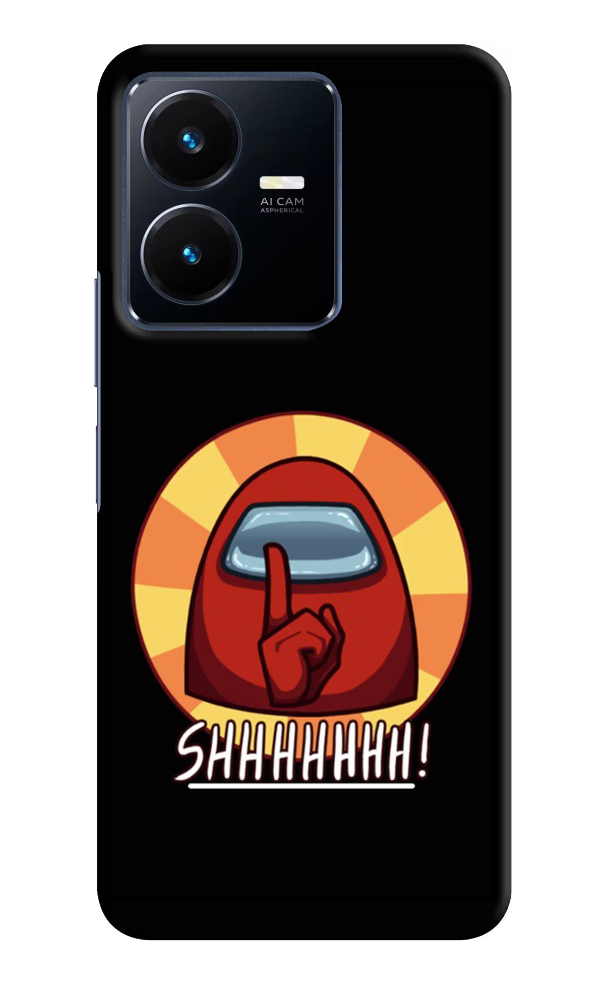 Among Us Shhh! Vivo Y22 Hard Case Back Cover by Casekaro