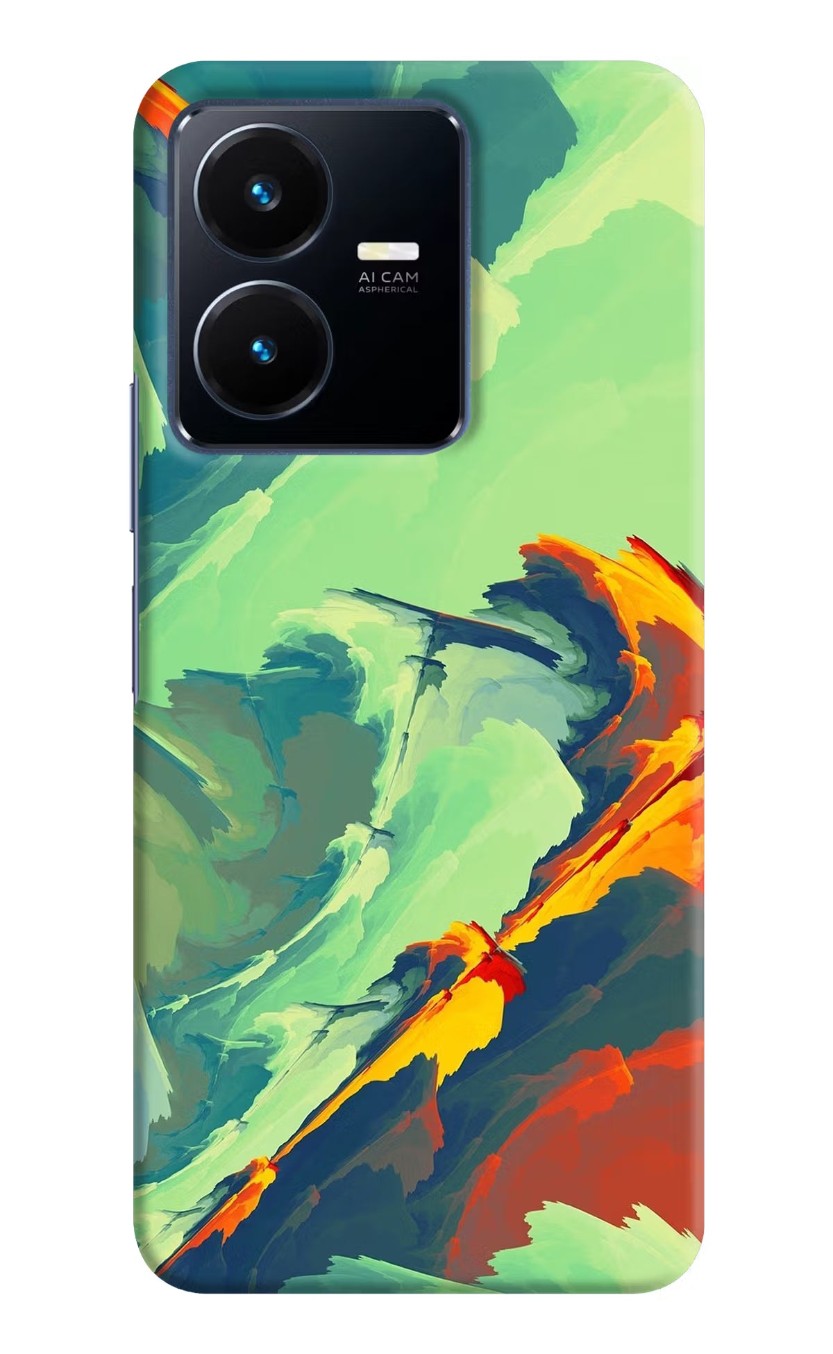 Paint Art Vivo Y22 Hard Case Back Cover by Casekaro