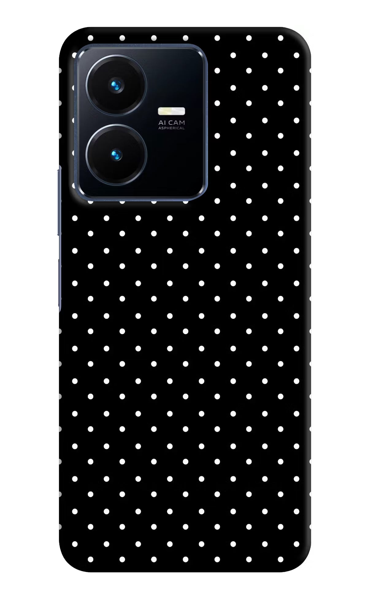 White Dots Vivo Y22 Hard Case Back Cover by Casekaro