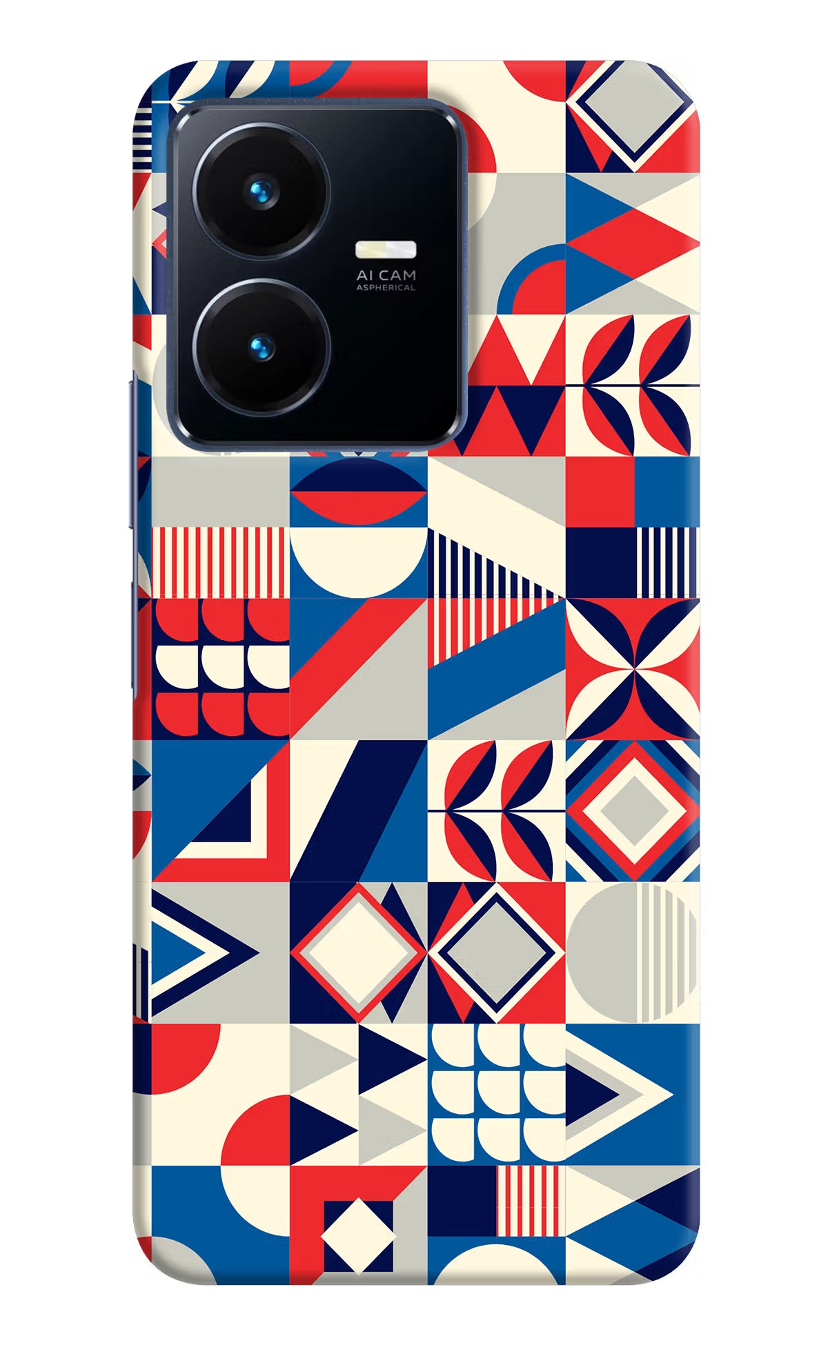 Colorful Pattern Vivo Y22 Hard Case Back Cover by Casekaro