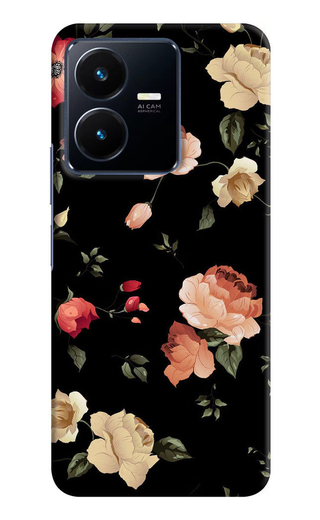 Flowers Vivo Y22 Hard Case Back Cover by Casekaro