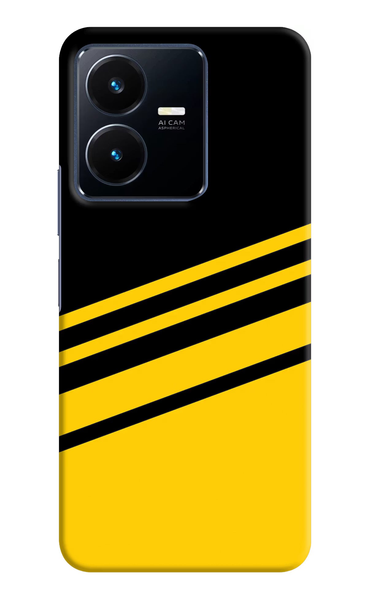 Yellow Shades Vivo Y22 Hard Case Back Cover by Casekaro