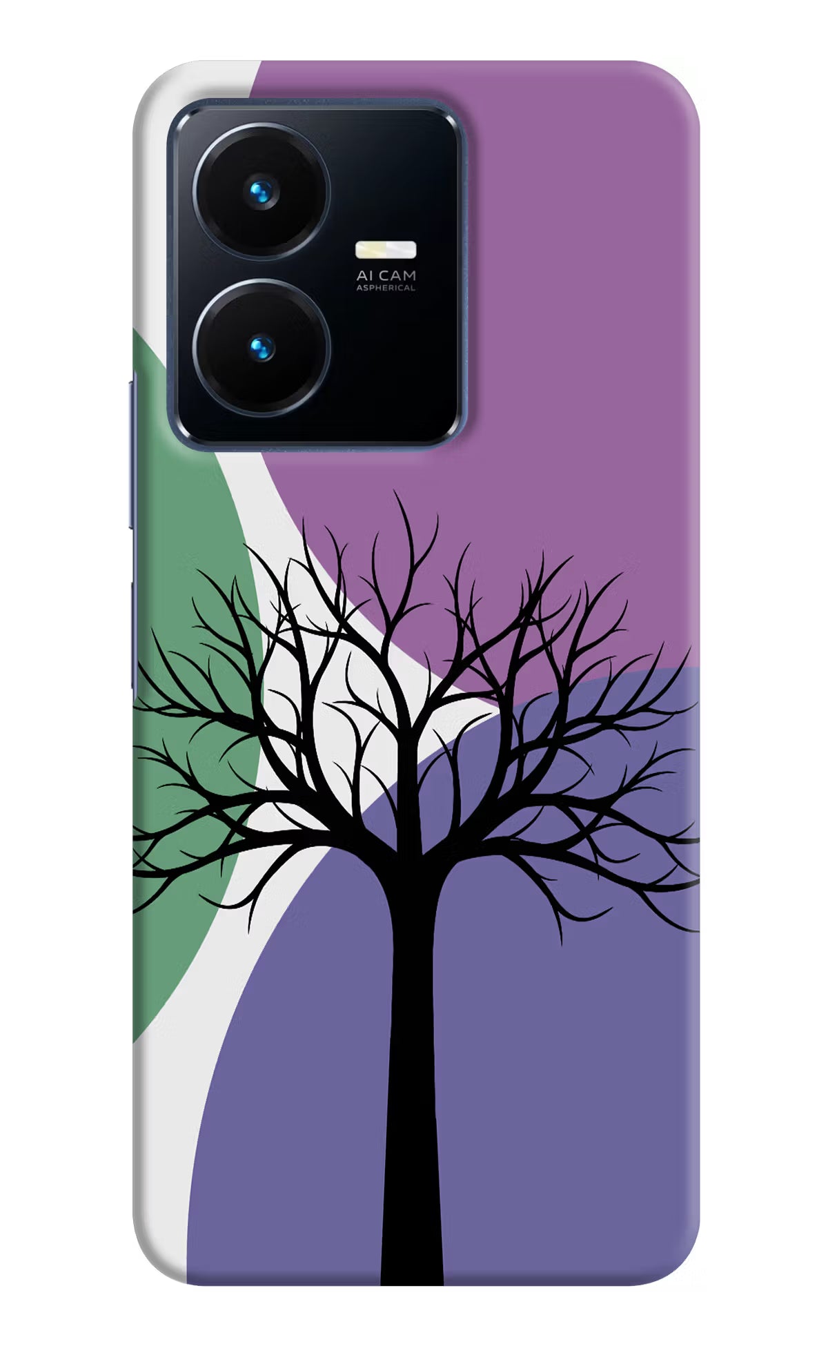 Tree Art Vivo Y22 Hard Case Back Cover by Casekaro