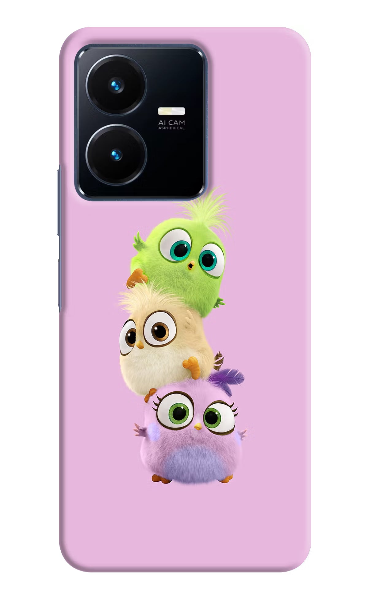 Cute Little Birds Vivo Y22 Hard Case Back Cover by Casekaro
