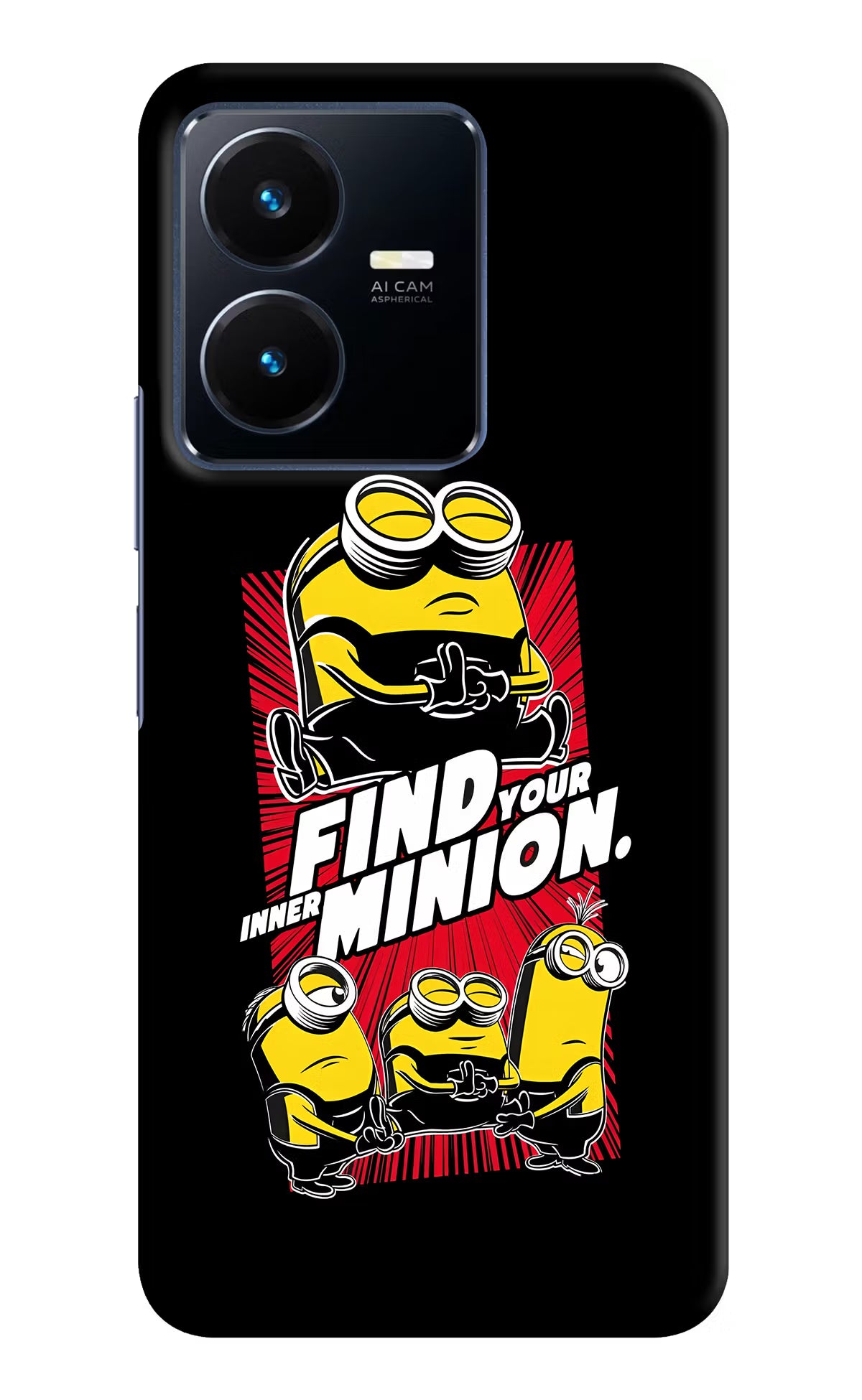 Find your inner Minion Vivo Y22 Hard Case Back Cover by Casekaro