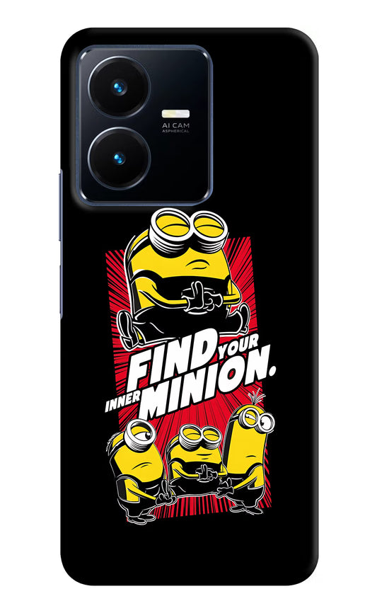 Find your inner Minion Vivo Y22 Hard Case Back Cover by Casekaro