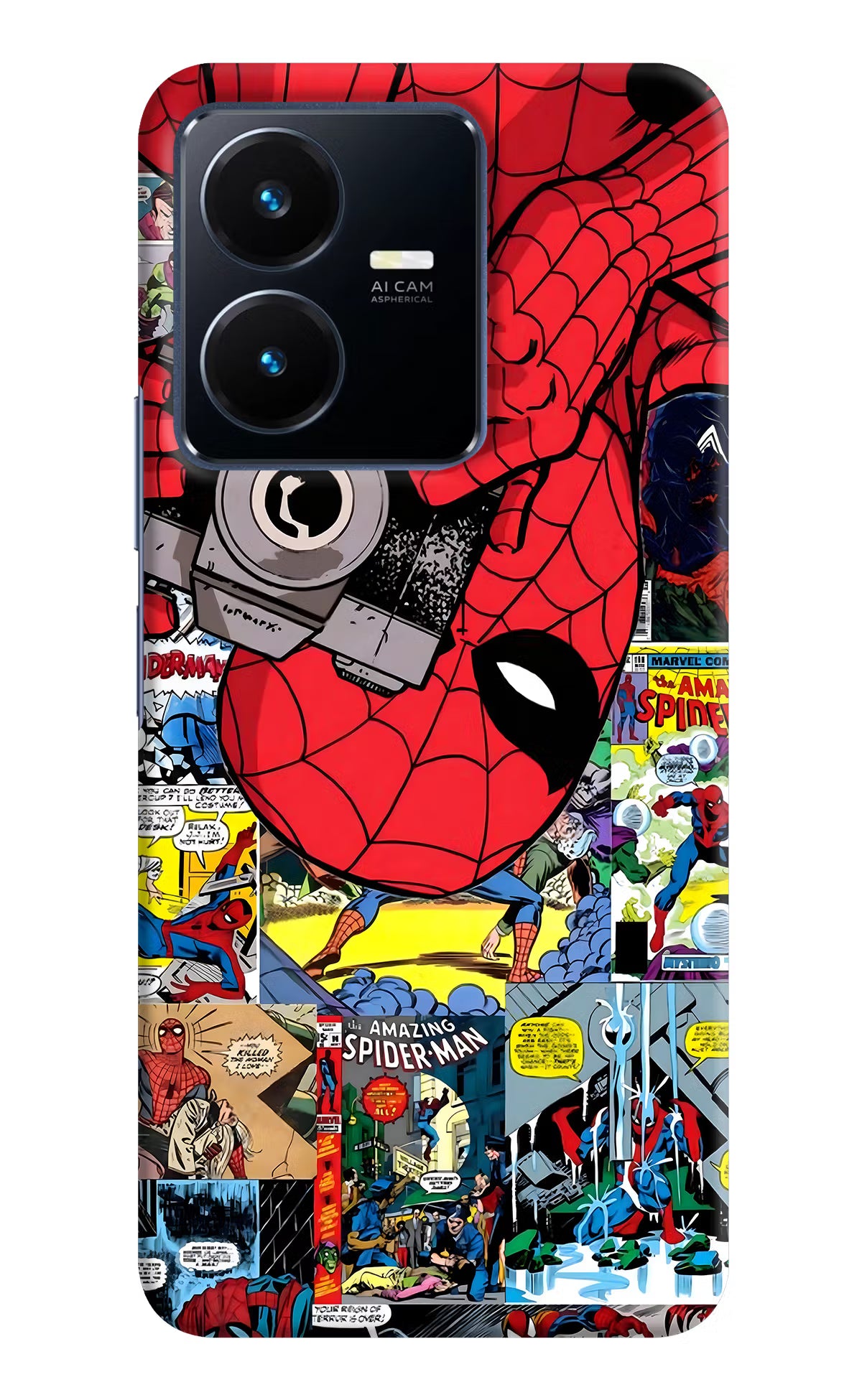 Spider Man Vivo Y22 Hard Case Back Cover by Casekaro