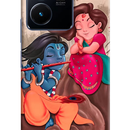 Radhe Krishna Vivo Y22 Hard Case Back Cover by Casekaro