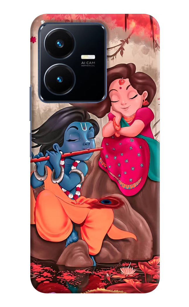Radhe Krishna Vivo Y22 Hard Case Back Cover by Casekaro