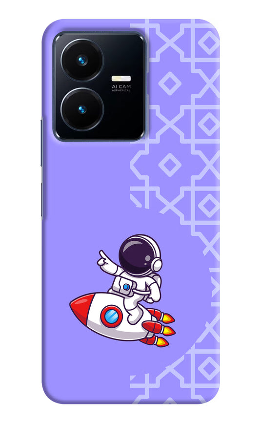 Cute Astronaut Vivo Y22 Hard Case Back Cover by Casekaro