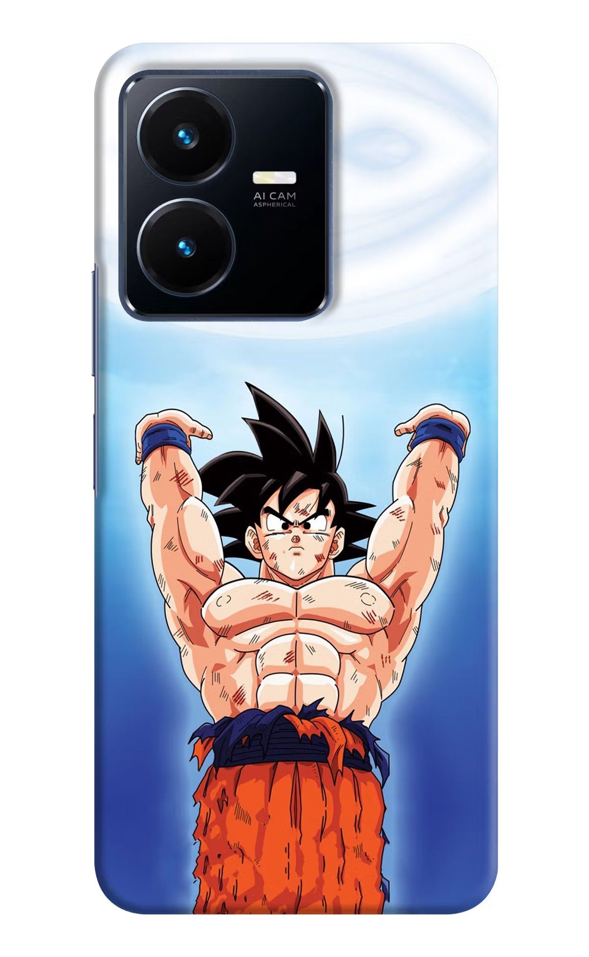 Goku Power Vivo Y22 Hard Case Back Cover by Casekaro