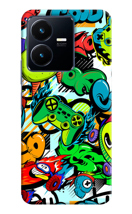 Game Doodle Vivo Y22 Hard Case Back Cover by Casekaro