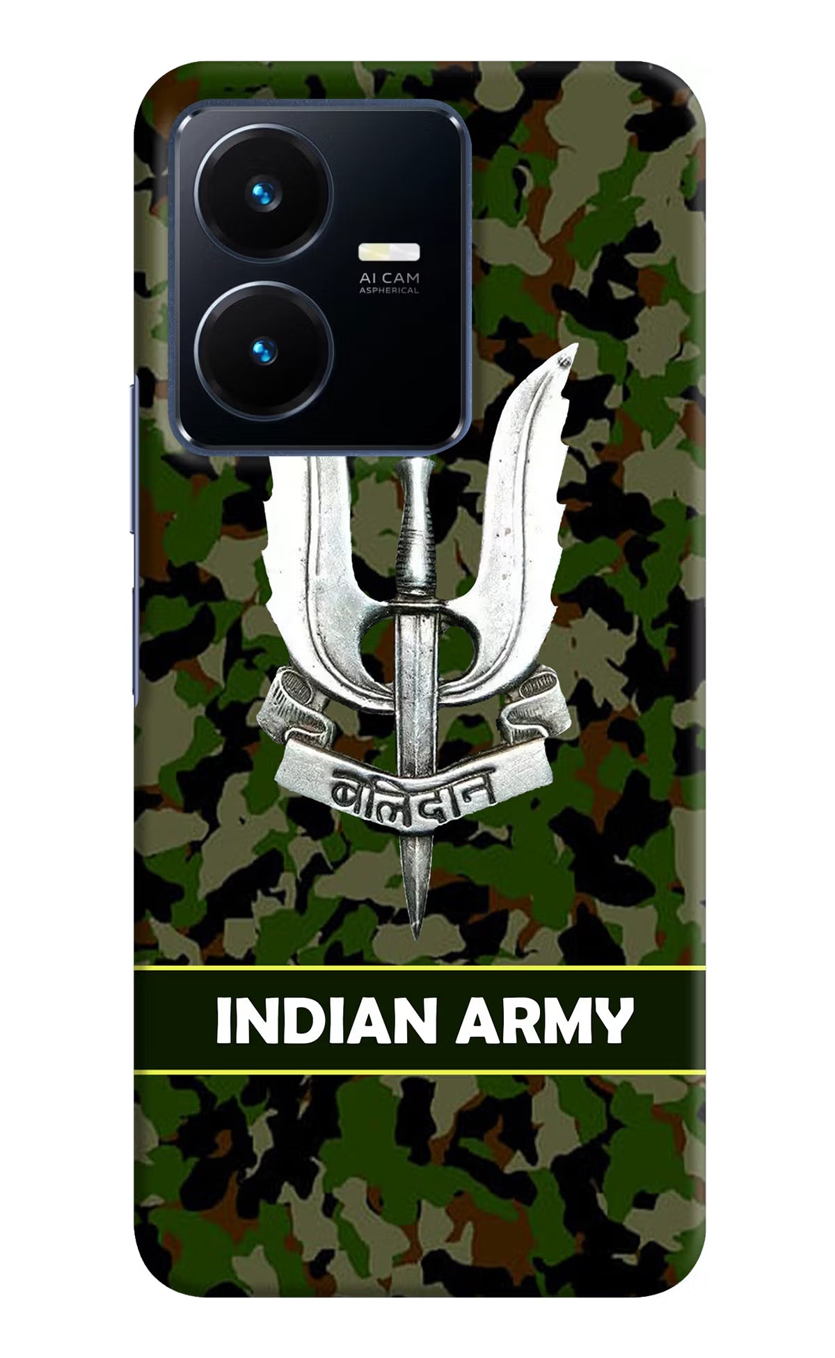 Balidan Indian Logo Vivo Y22 Hard Case Back Cover by Casekaro