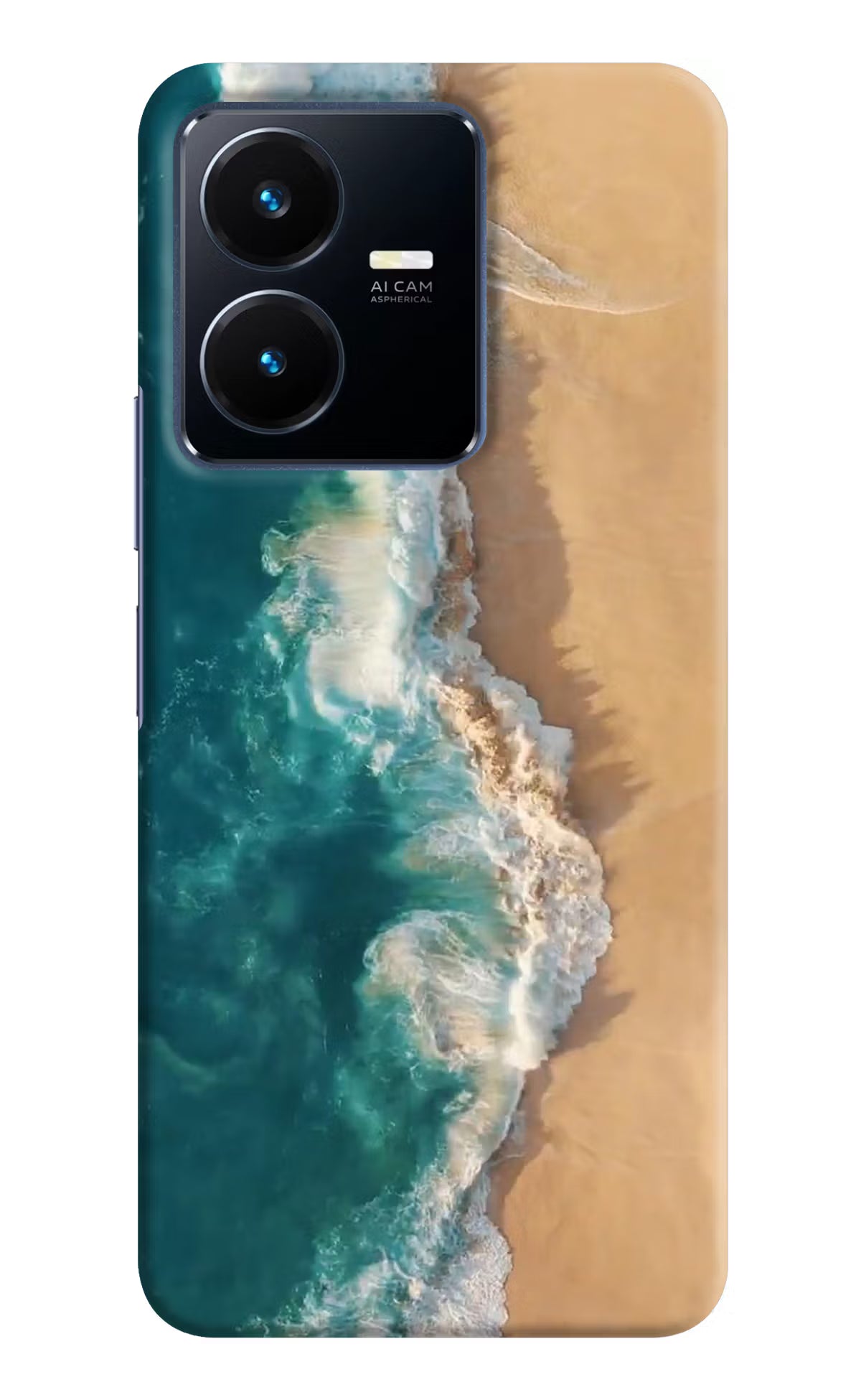 Ocean Beach Vivo Y22 Hard Case Back Cover by Casekaro