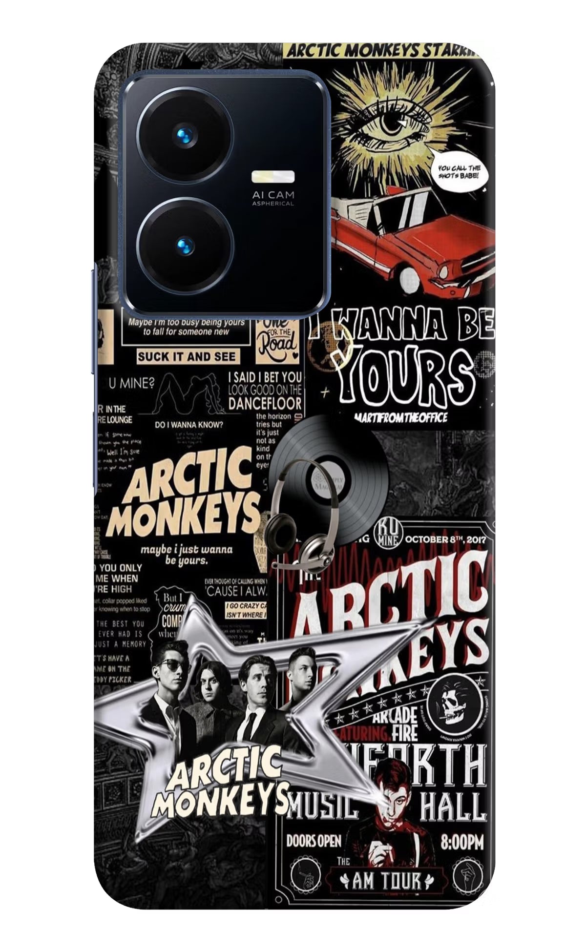 Arctic Monkeys Vivo Y22 Hard Case Back Cover by Casekaro