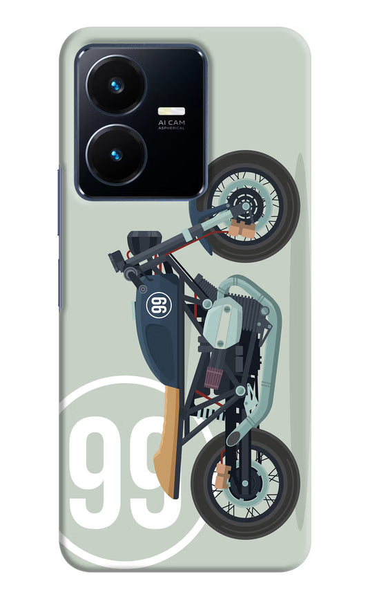 Classic Cafe Racer 99 Vivo Y22 Hard Case Back Cover by Casekaro