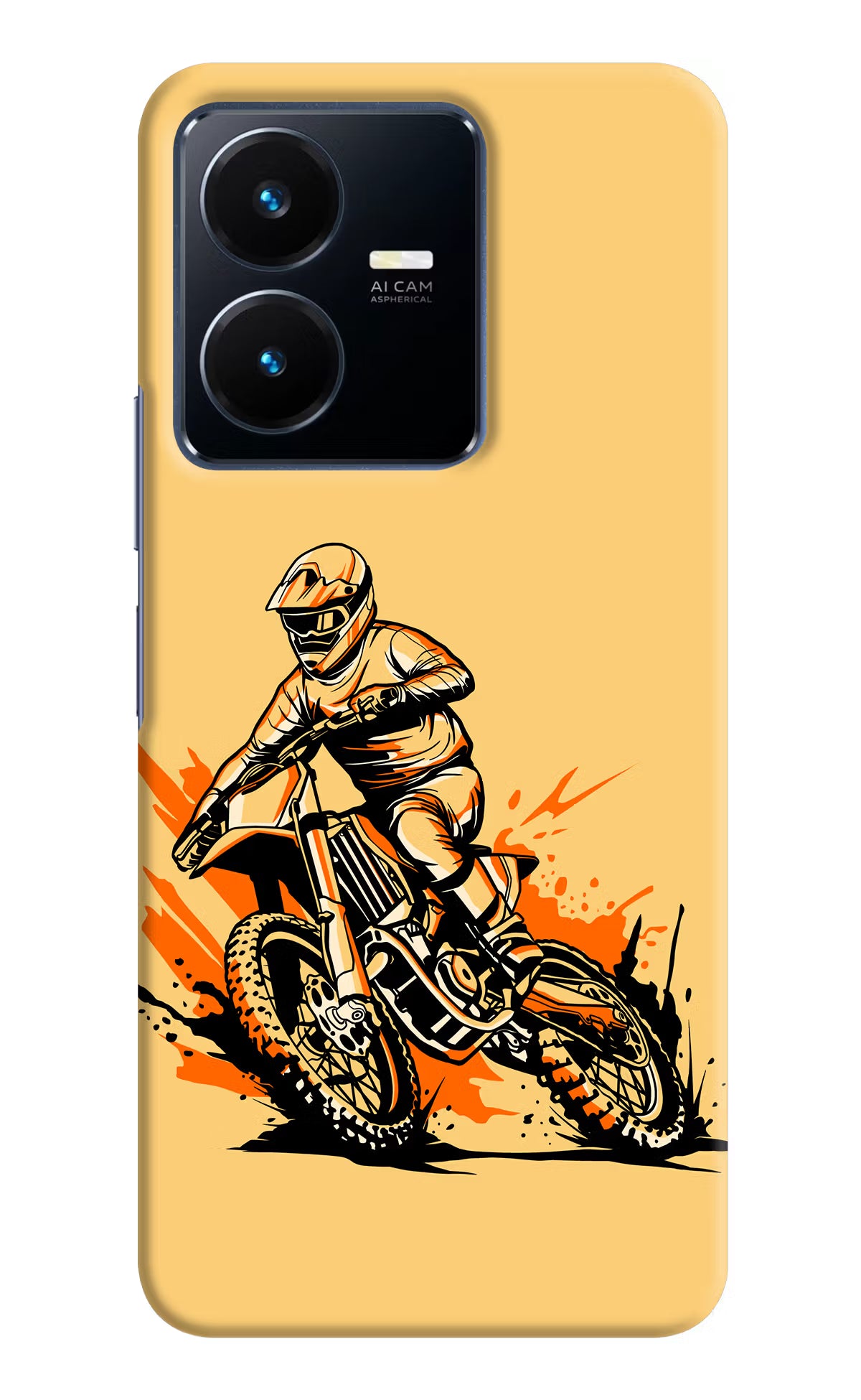 Off-Road Fury Vivo Y22 Hard Case Back Cover by Casekaro