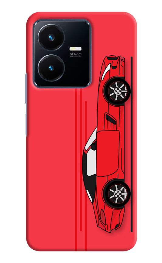 Red Velocity Vivo Y22 Hard Case Back Cover by Casekaro