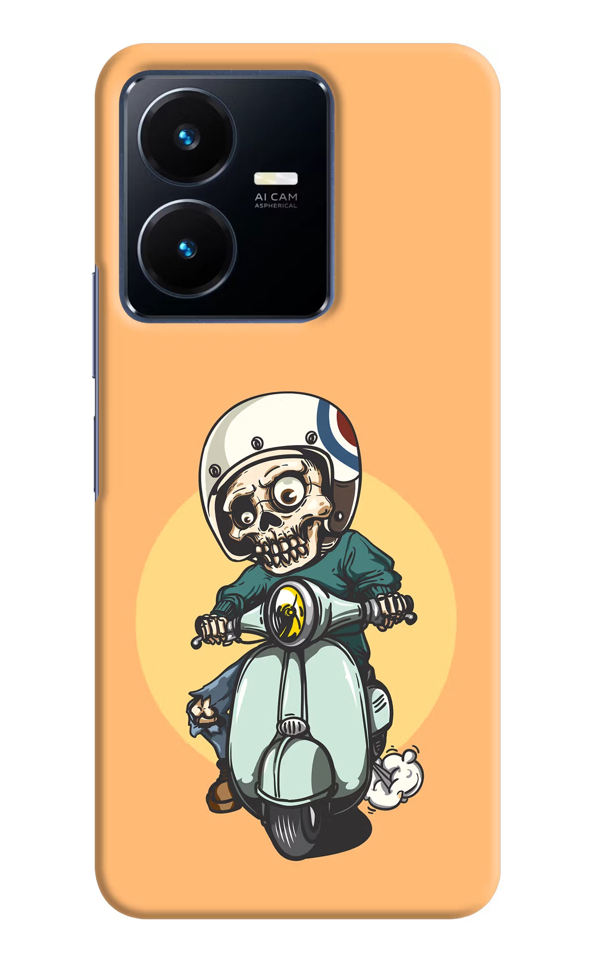Undead Biker Vivo Y22 Hard Case Back Cover by Casekaro