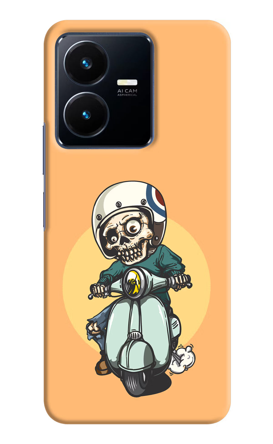 Undead Biker Vivo Y22 Back Cover, Hard case