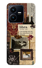 Libra Zodiac Vivo Y22 Hard Case Back Cover by Casekaro