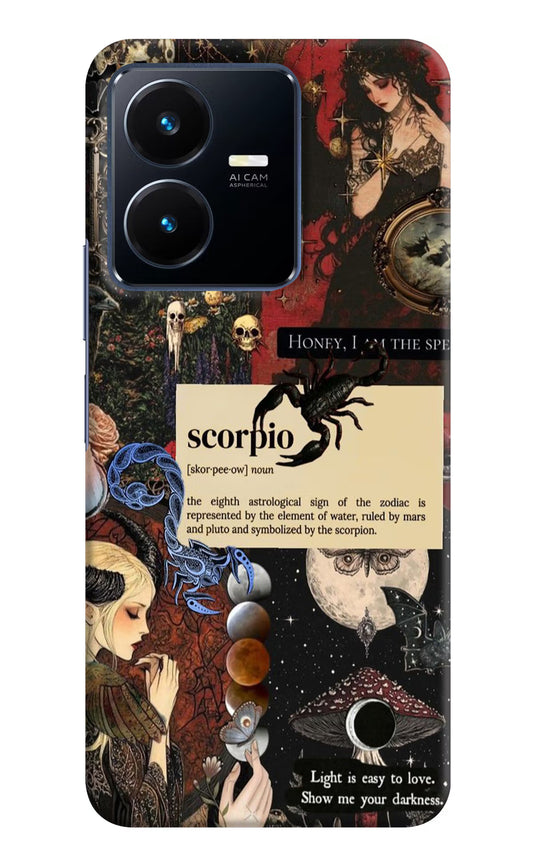 Scorpio Zodiac Vivo Y22 Hard Case Back Cover by Casekaro