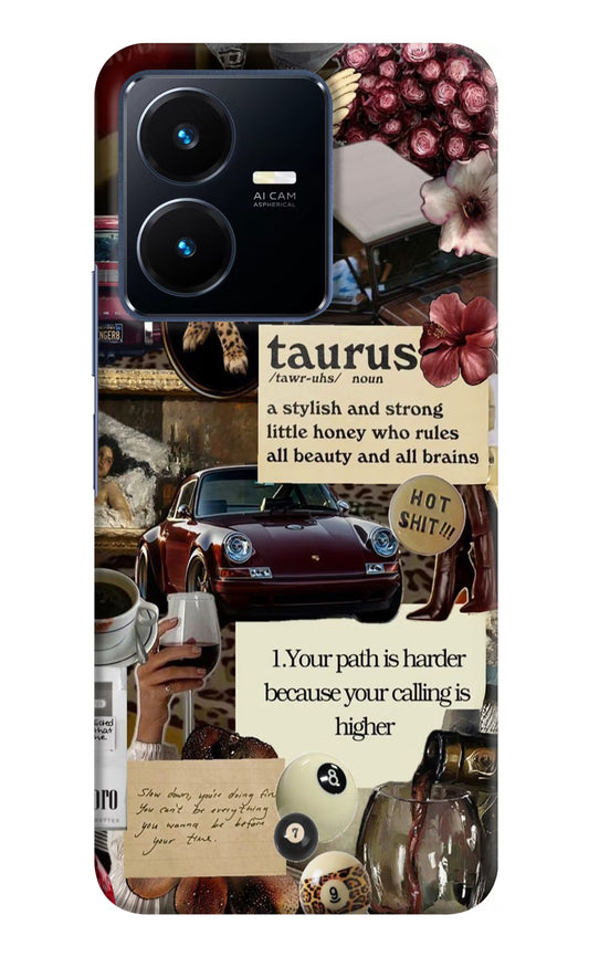 Taurus Zodiac Vivo Y22 Hard Case Back Cover by Casekaro