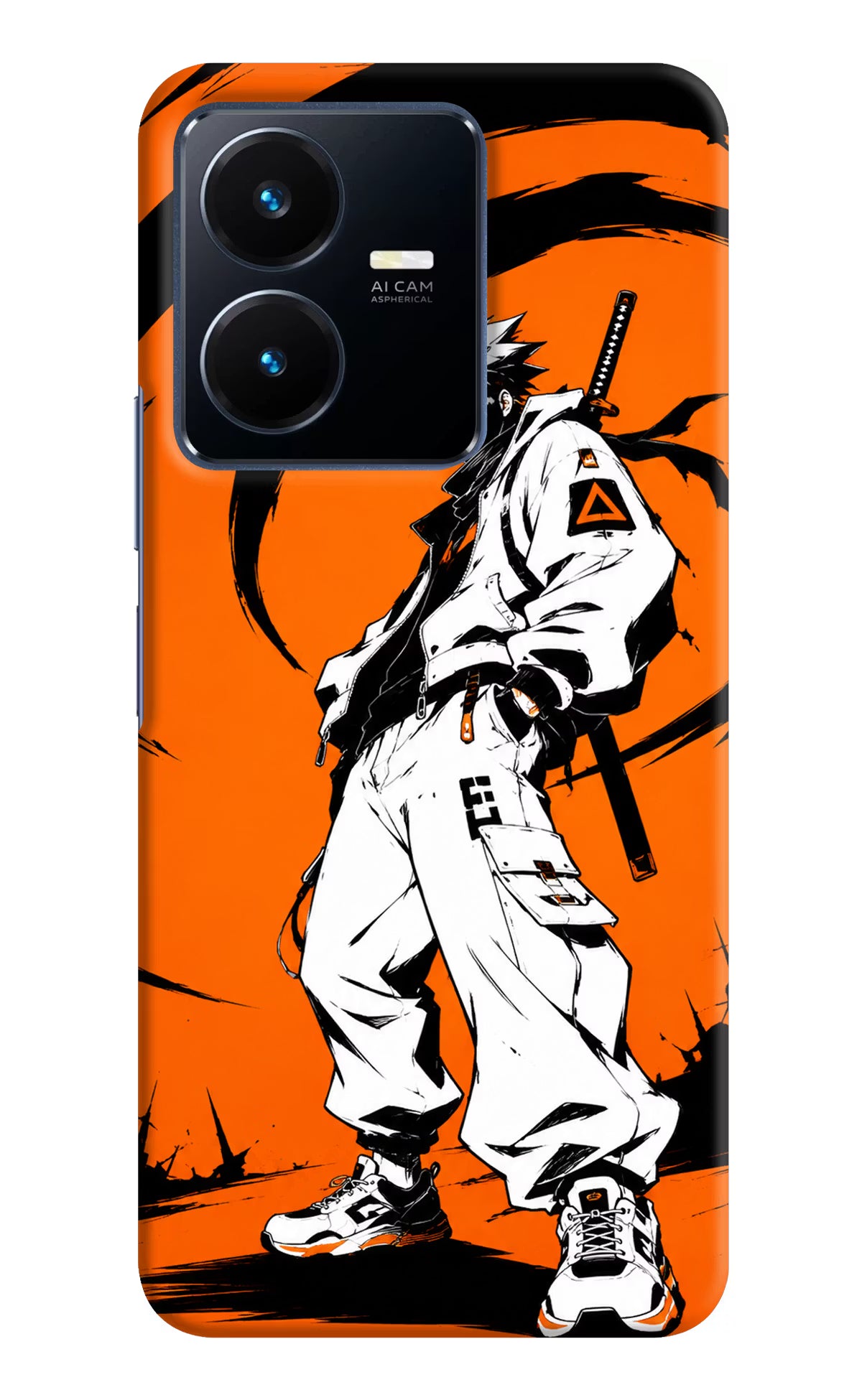 Street Samurai  Vivo Y22 Hard Case Back Cover by Casekaro