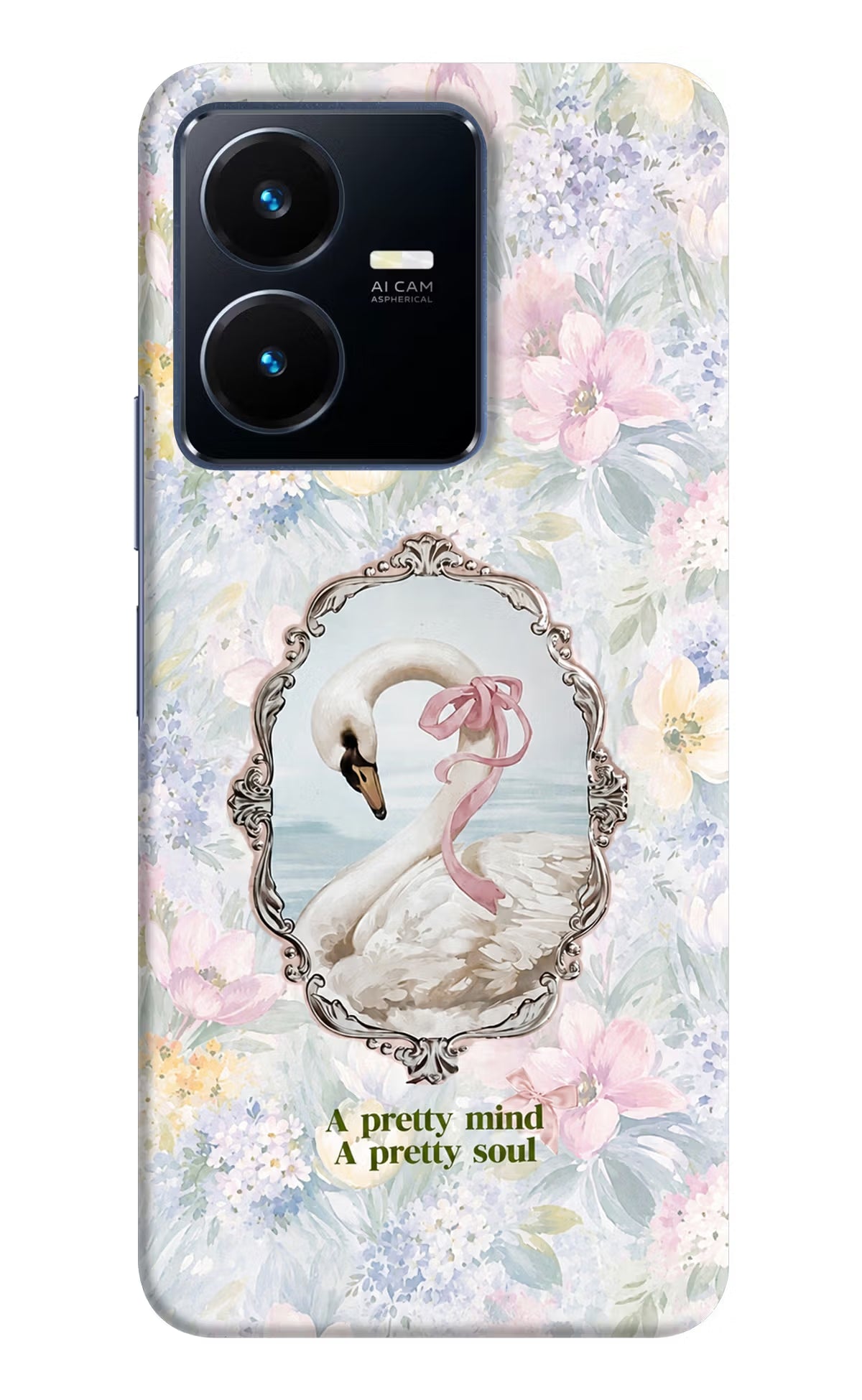 Pretty Mind Pretty Soul Vivo Y22 Back Cover