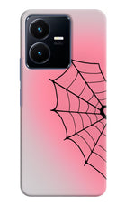 Pink Web Vivo Y22 Hard Case Back Cover by Casekaro