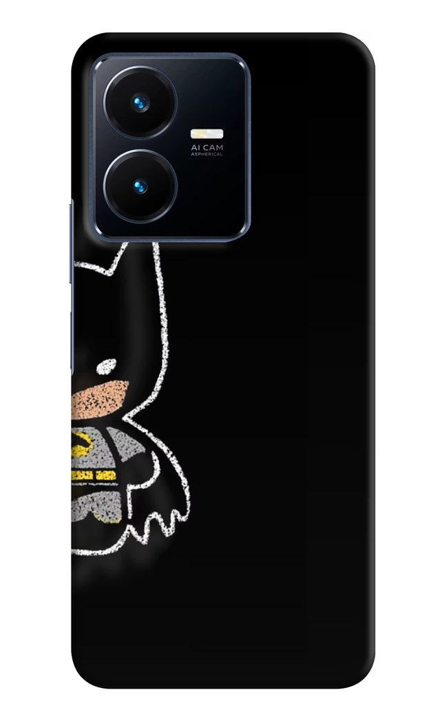 Bat Kitty Vivo Y22 Hard Case Back Cover by Casekaro