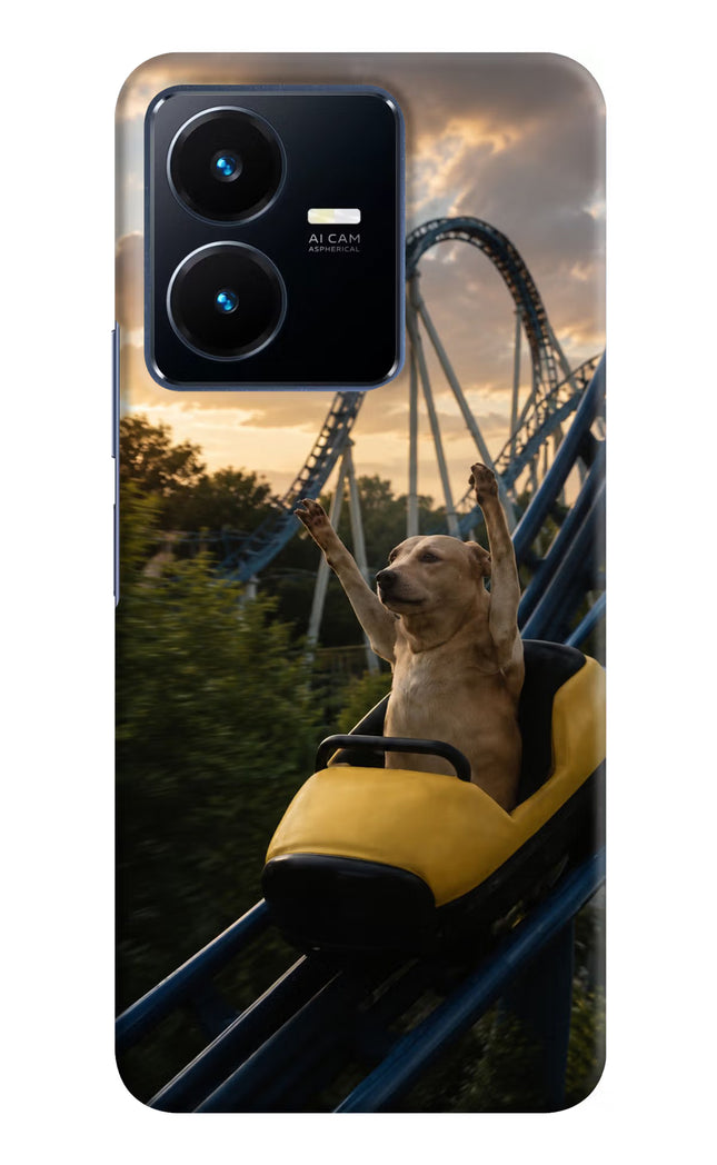 Rollercoaster Dog Vivo Y22 Hard Case Back Cover by Casekaro