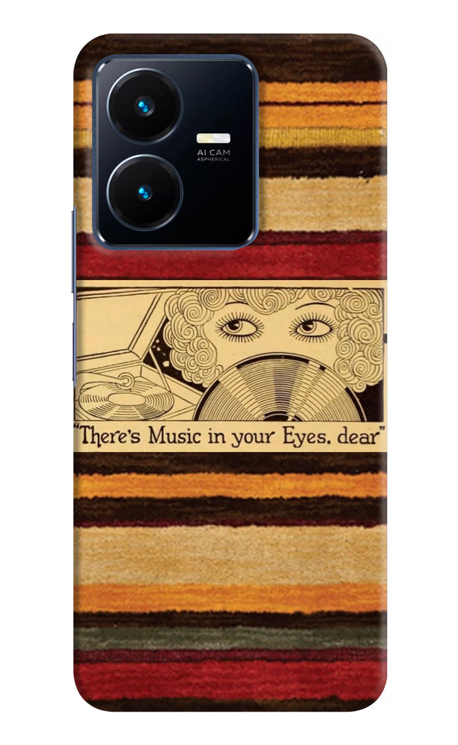 Vinyl Stripes Vivo Y22 Hard Case Back Cover by Casekaro