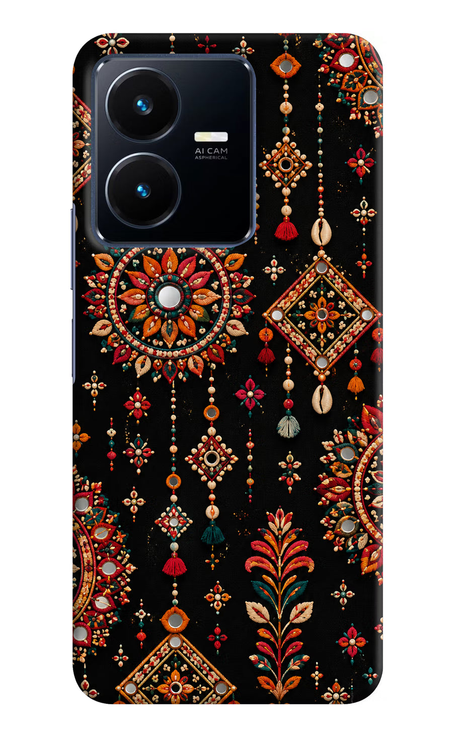 Boho Noir Vivo Y22 Back Cover, Hard case