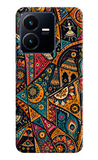 Folk Print Vivo Y22 Hard Case Back Cover by Casekaro