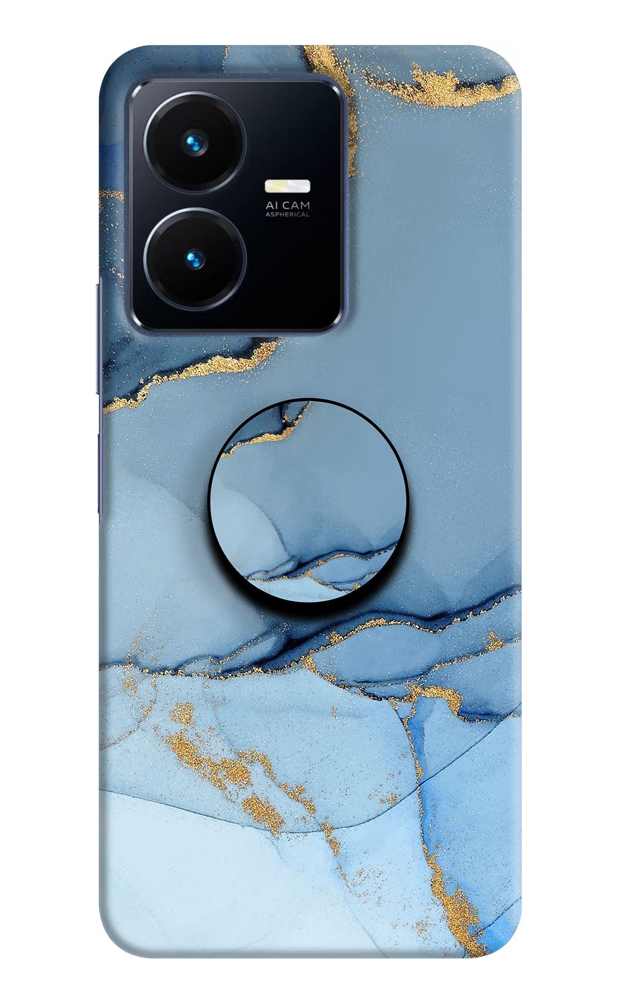 Blue Marble Vivo Y22 Pop Case by Casekaro