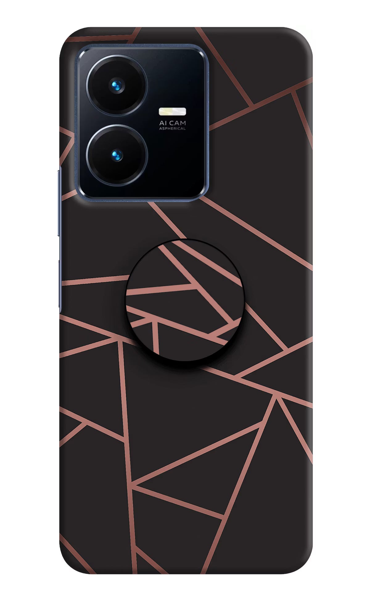 Geometric Pattern Vivo Y22 Pop Case by Casekaro