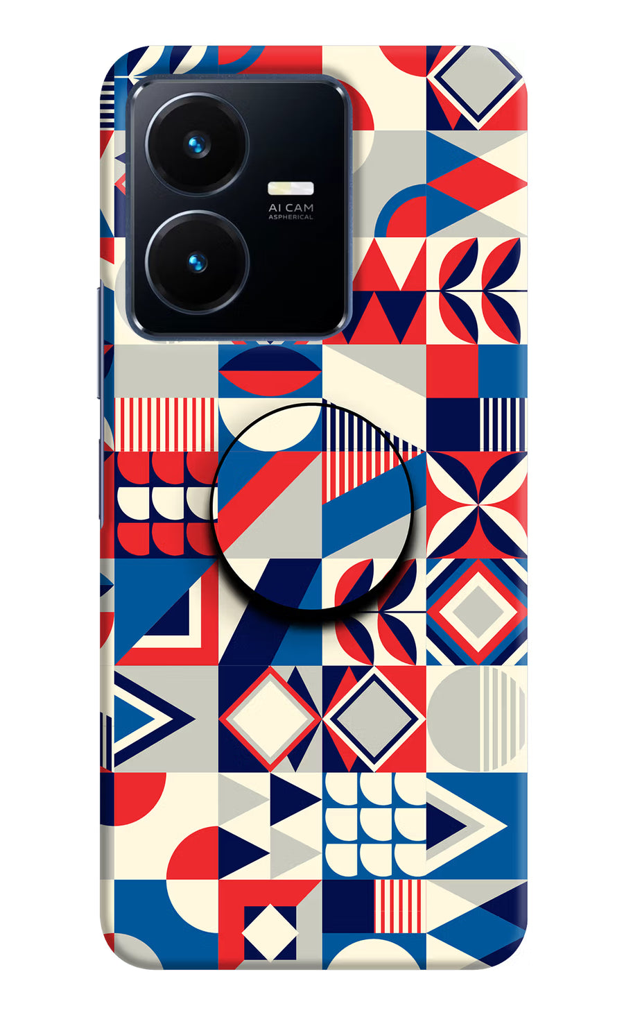Colorful Pattern Vivo Y22 Pop Case, Hard case