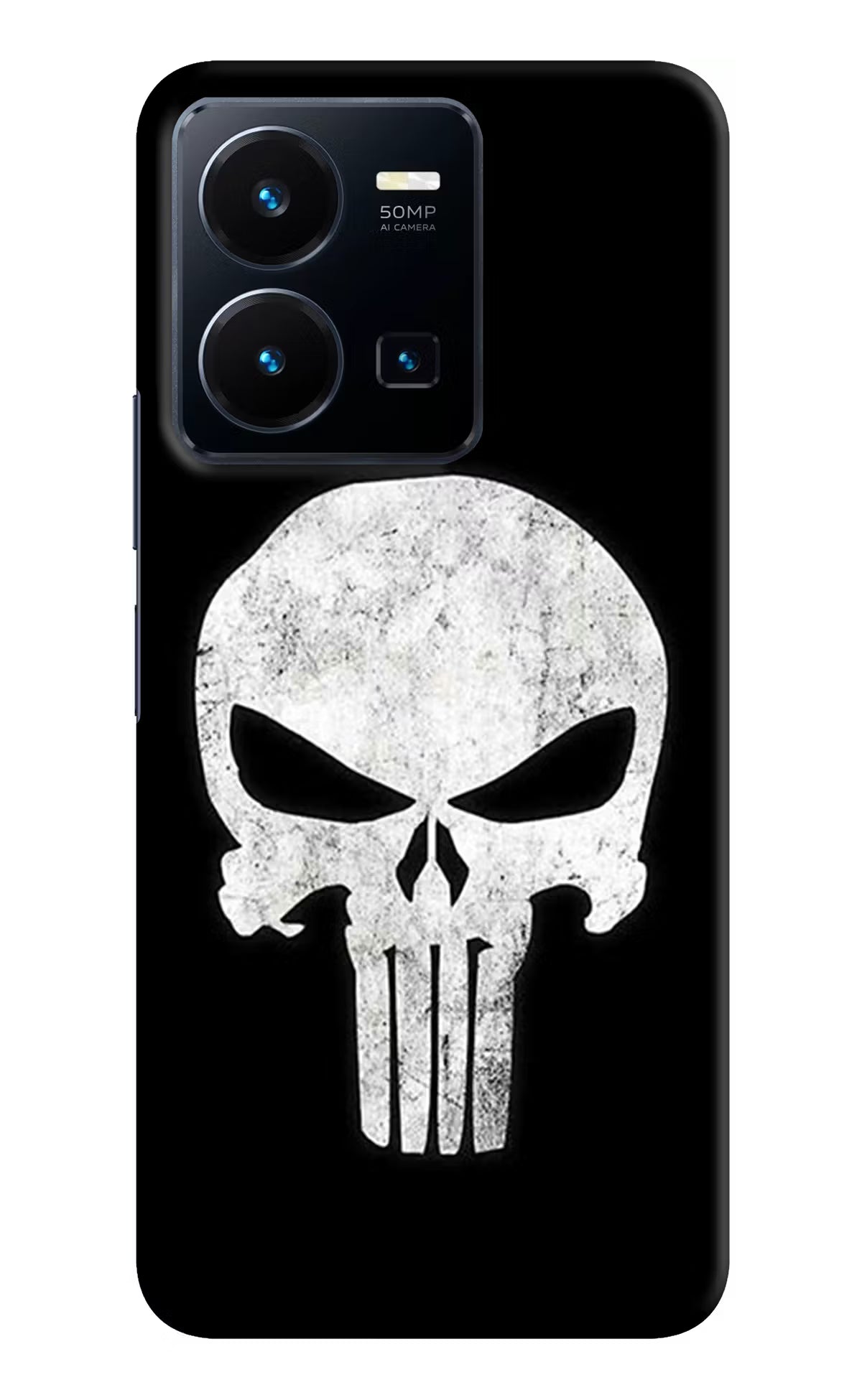 Punisher Skull Vivo Y35 Hard Case Back Cover by Casekaro