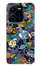 Space Abstract Vivo Y35 Hard Case Back Cover by Casekaro