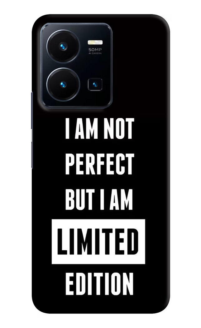 I Am Not Perfect But I Am Limited Edition Vivo Y35 Hard Case Back Cover by Casekaro