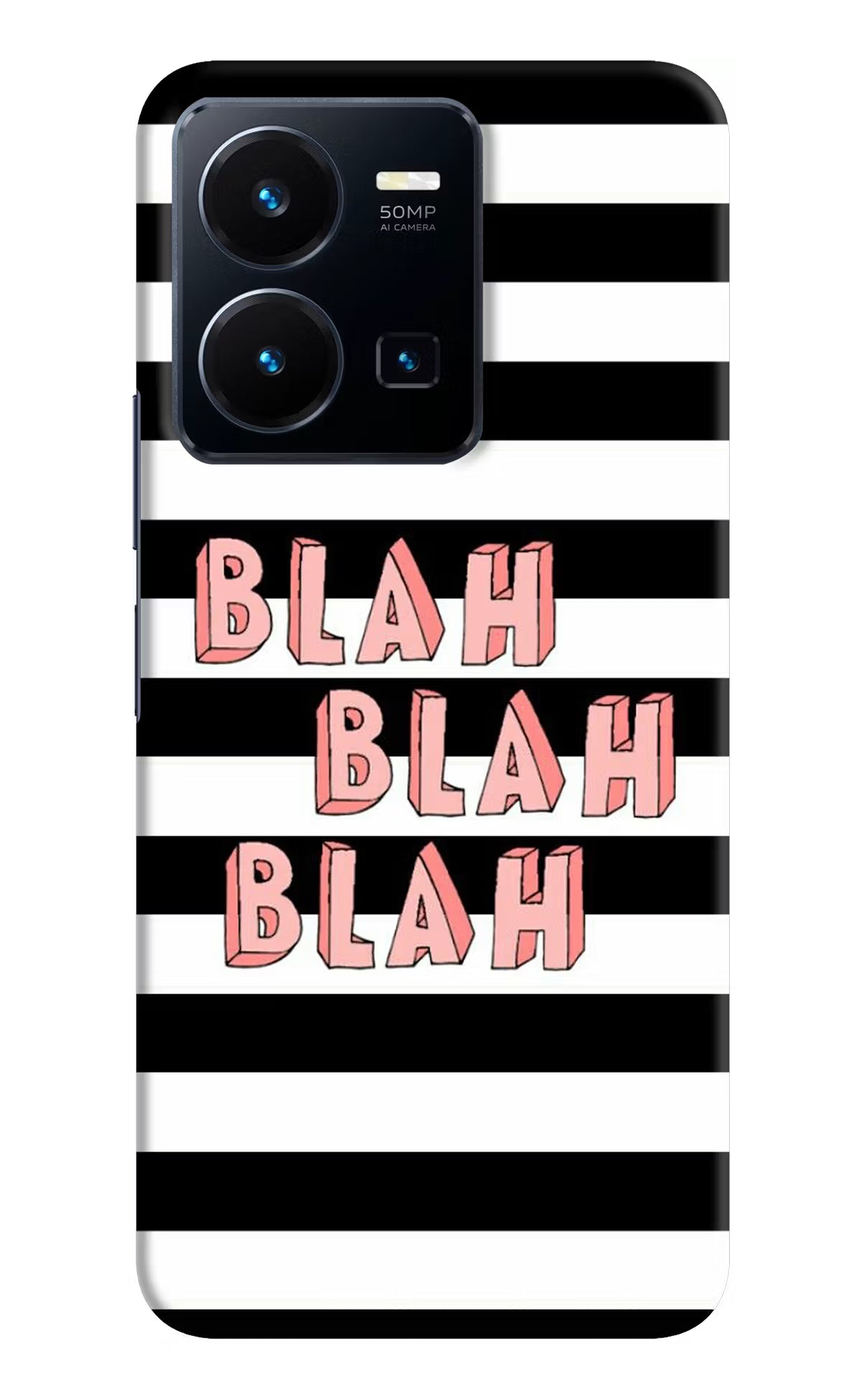 Blah Blah Blah Vivo Y35 Hard Case Back Cover by Casekaro