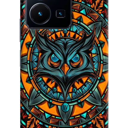 Angry Owl Art Vivo Y35 Hard Case Back Cover by Casekaro